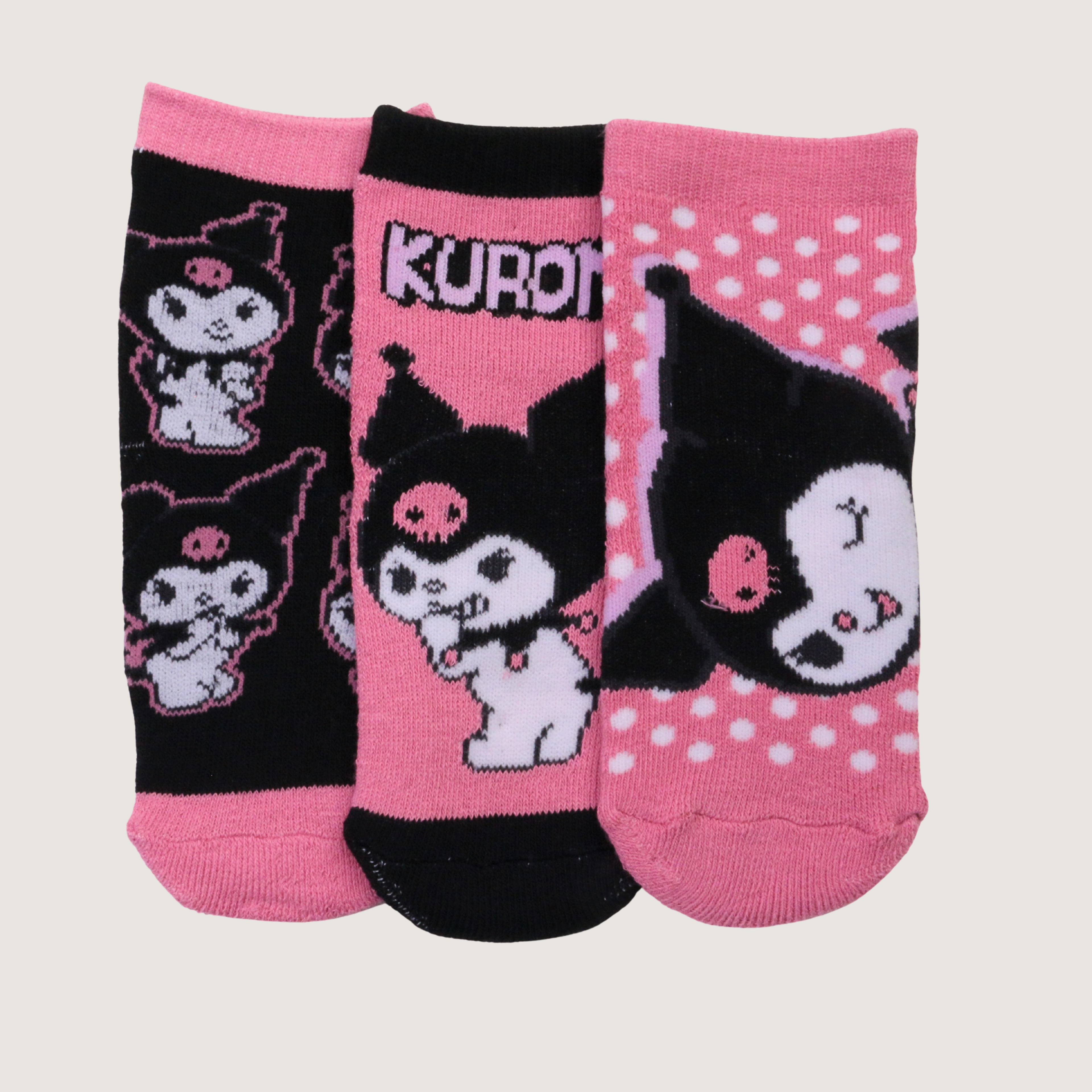 Socks Kuromi Pink 3-Pack