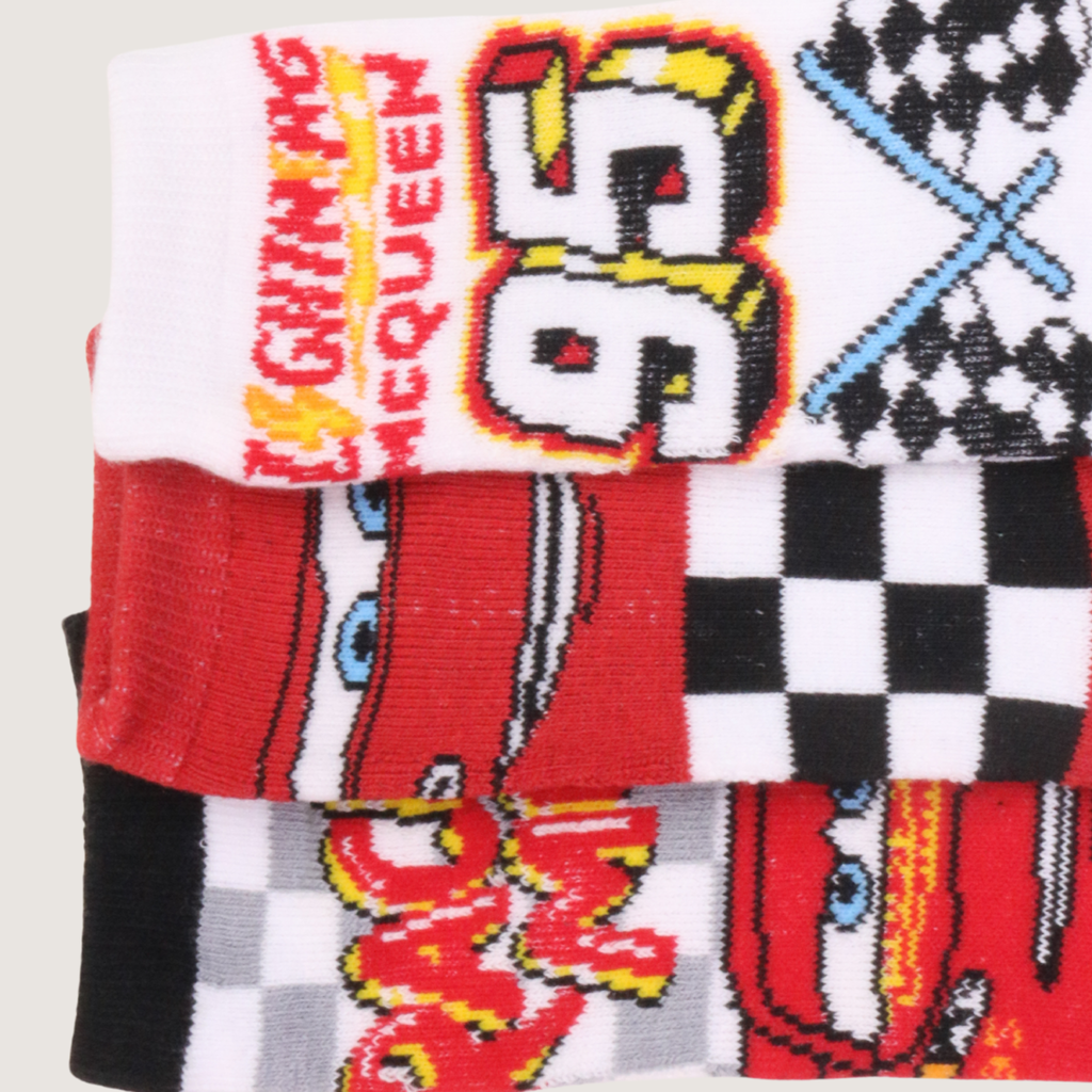 جوارب ديزني سيارات، عبوة من 3 قطع