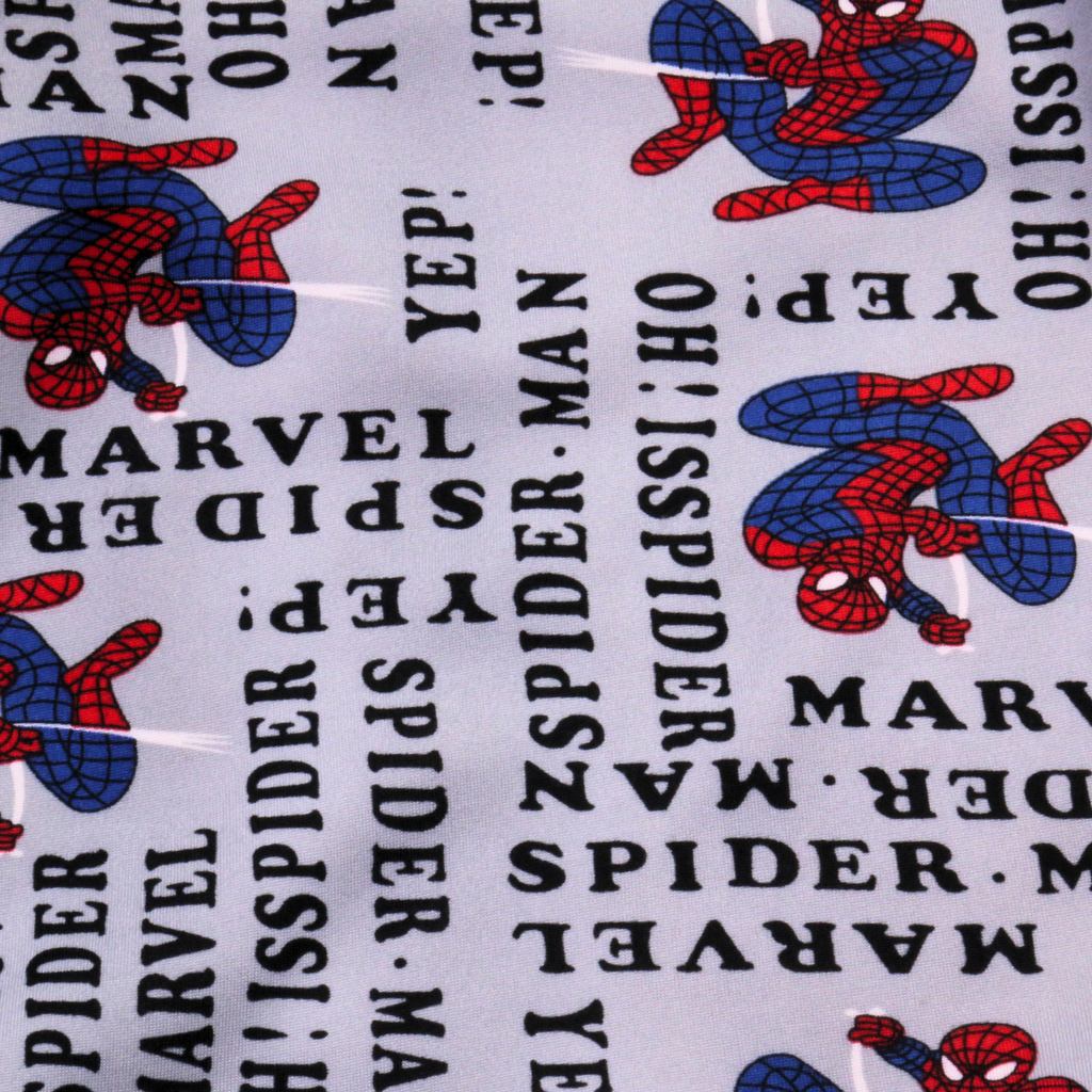 Spiderman Text Gray Long-Sleeves Pajamas (Boys)