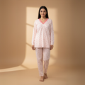 Strawberry V-Neck Pajamas Womens