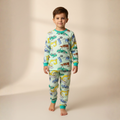Trucks Green Long-Sleeves Pajamas (Boys)