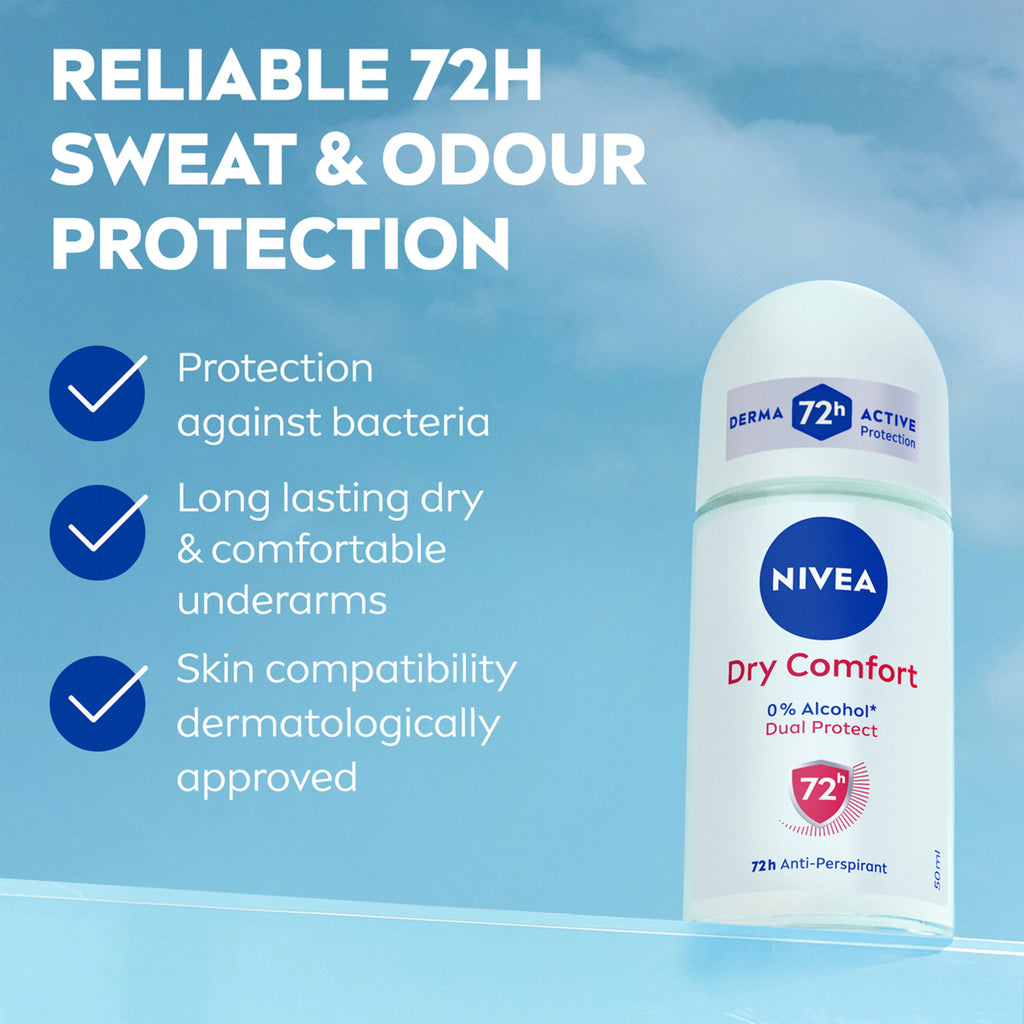 مزيل العرق نيفيا 50 ملي dry comfort