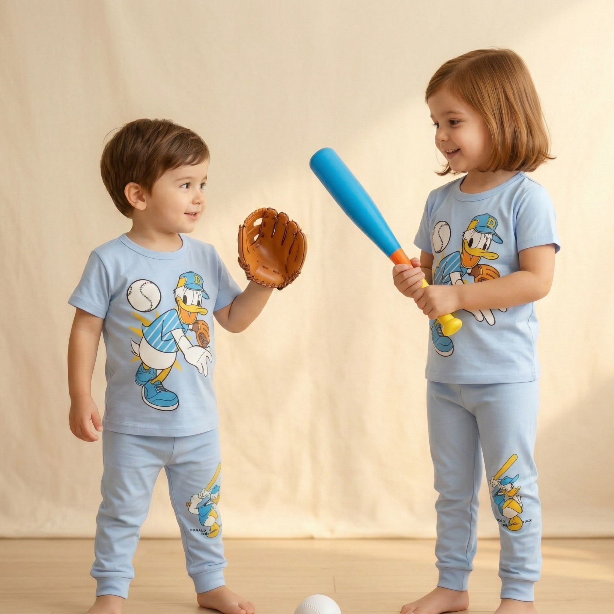 Baseball Duck Kids H\S Pajamas