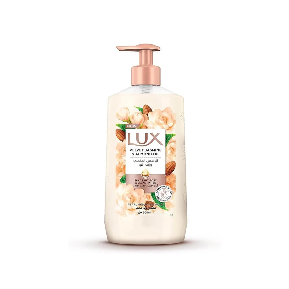 Lux Perfumed Liquid Hand Wash Velvet Jasmine Scent with Glycerin, 500ml