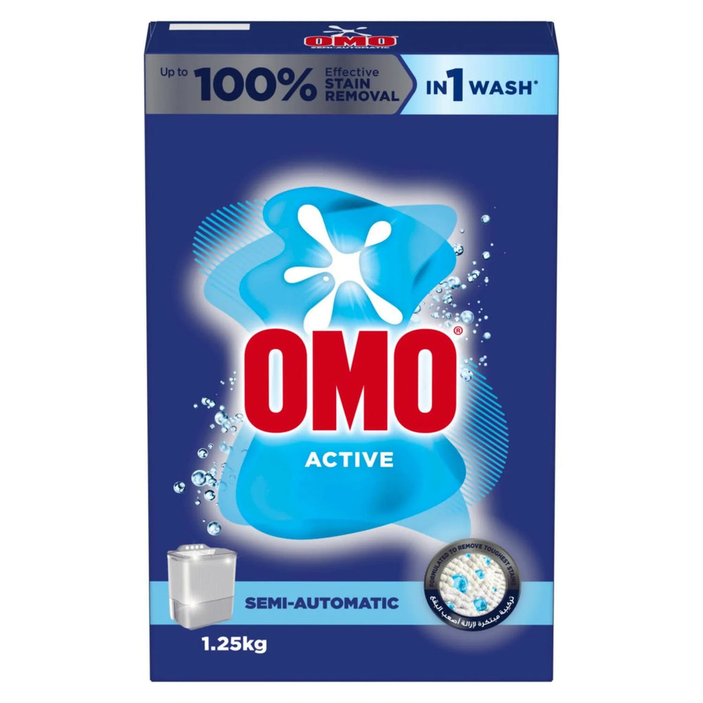 Omo Automatic Powder Laundry Detergent Active 1.25 kg
