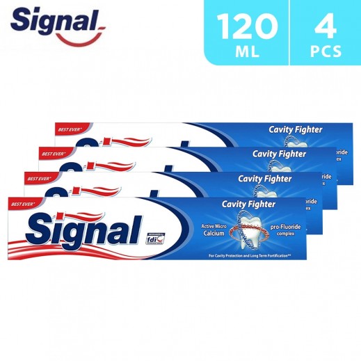 Signal Tooth Paste Cavity Fighter 4x120ml