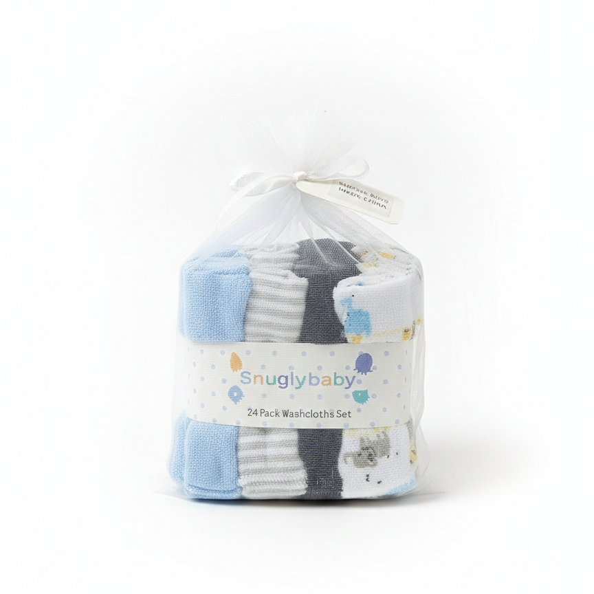 Baby Wash Cloth 24 Piece set