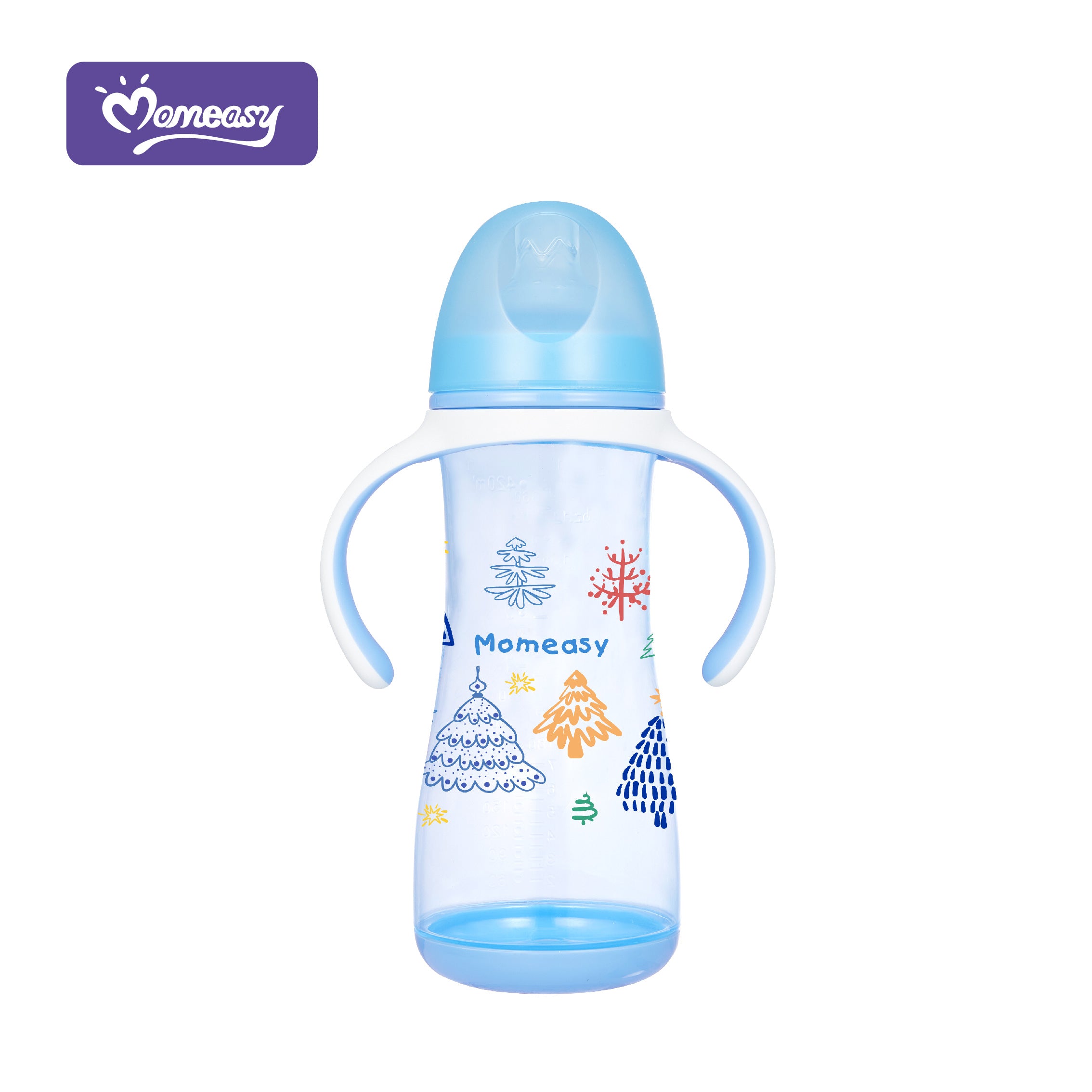 Momeasy Wide Neck Glass Feeding Bottle - 360ml
