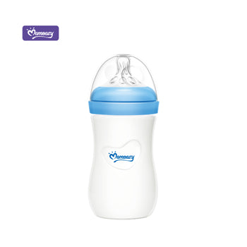 Momeasy Wide Neck Glass Feeding Bottle - 240ml