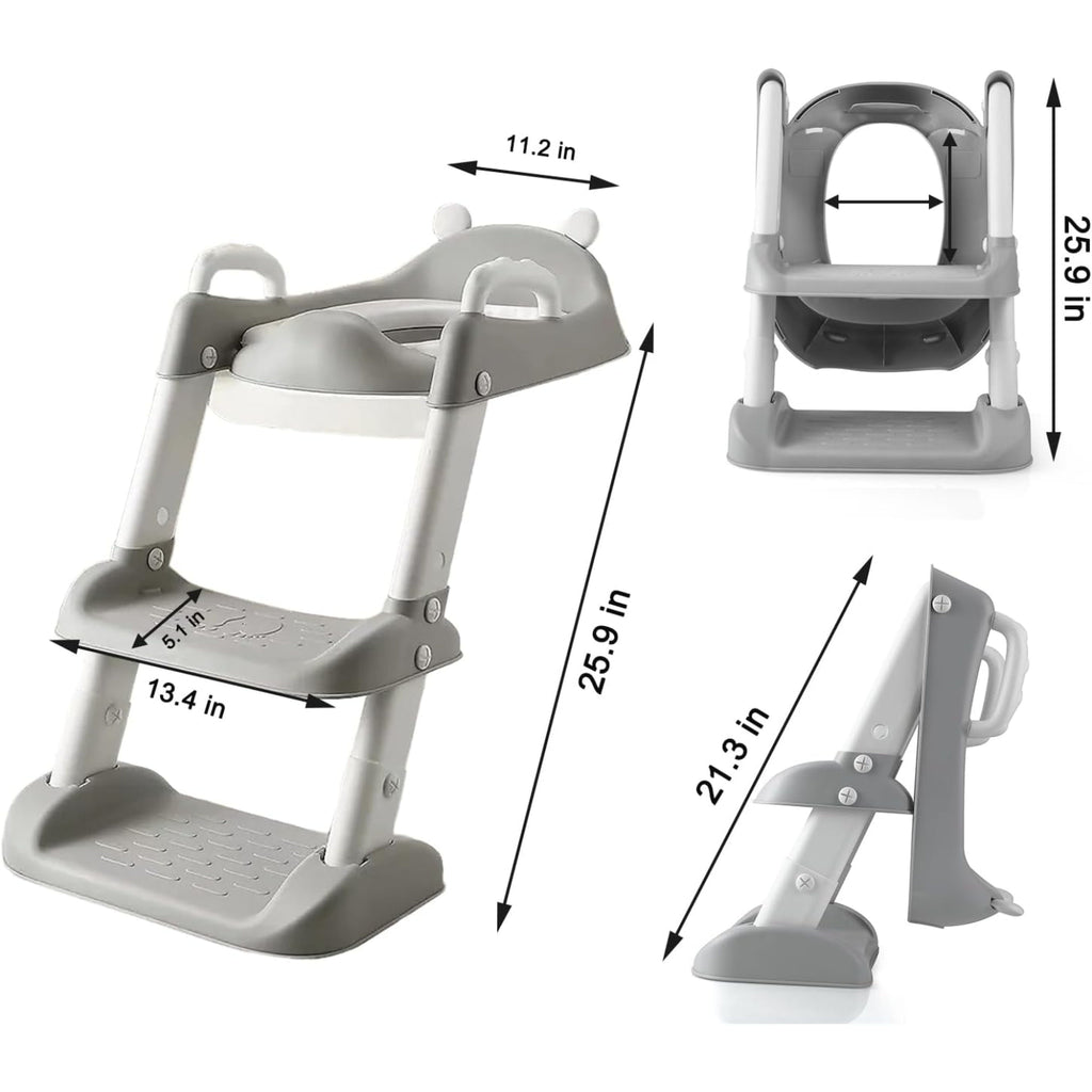 Children's auxiliary toillet ladder