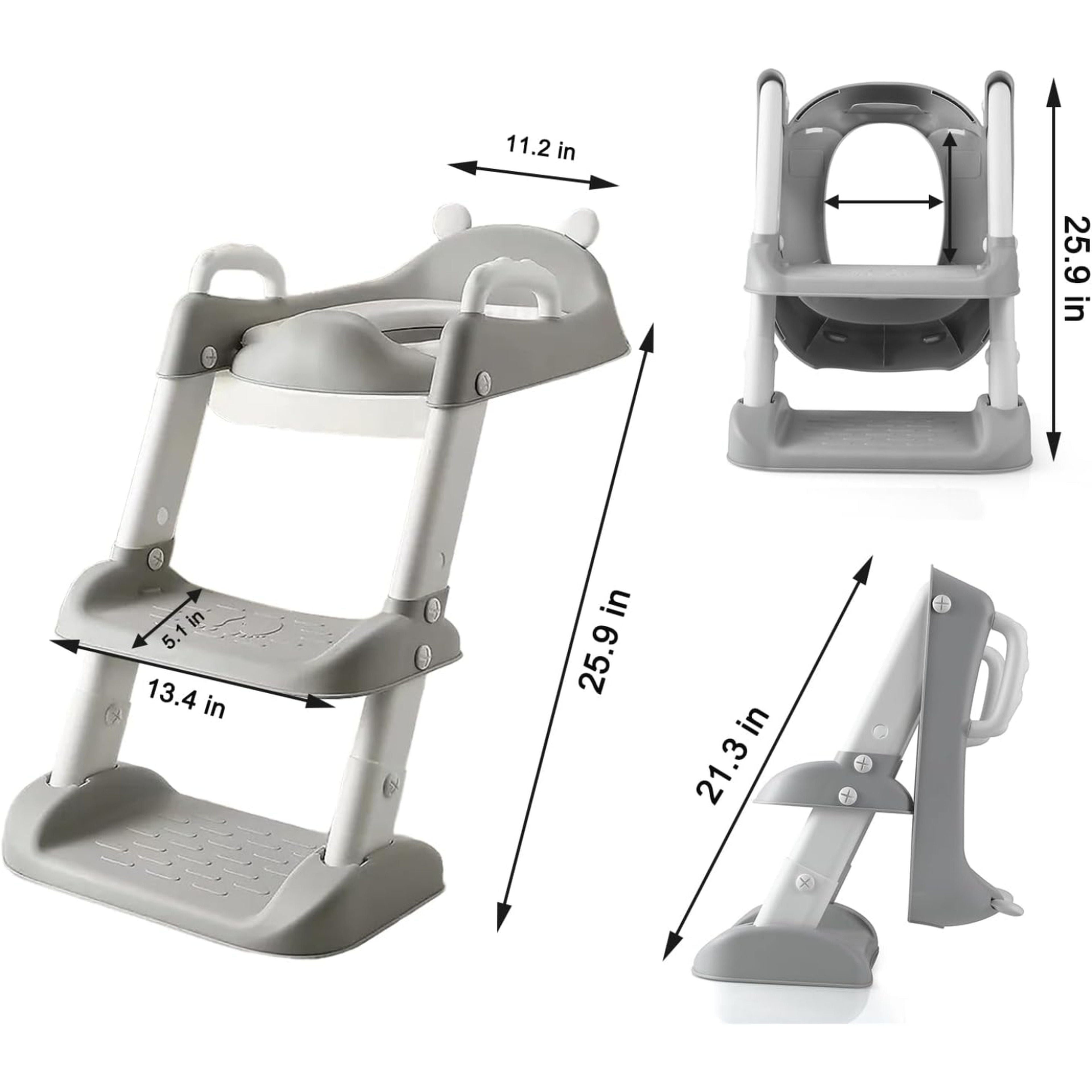 Children's auxiliary toillet ladder