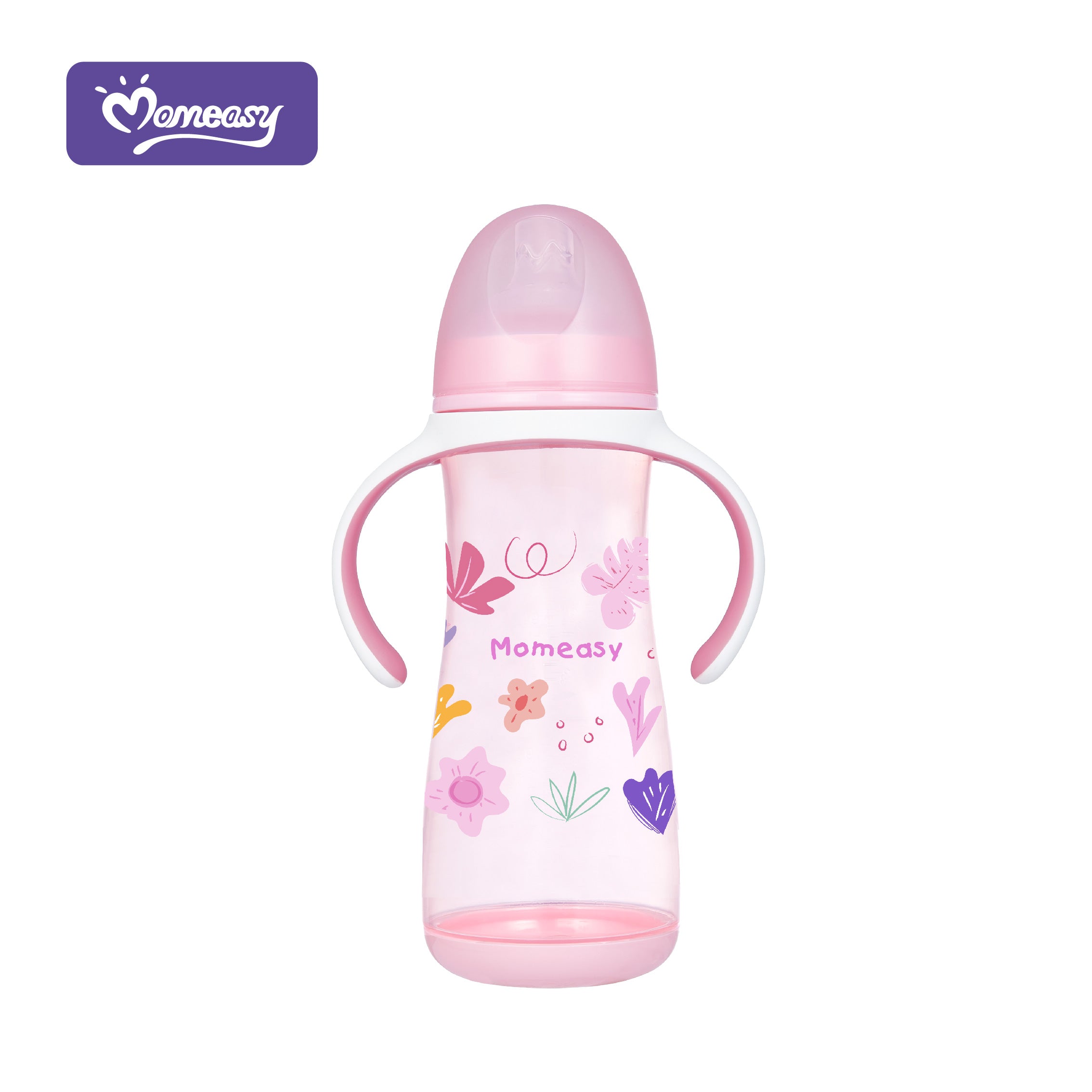 Momeasy Wide Neck Glass Feeding Bottle - 360ml