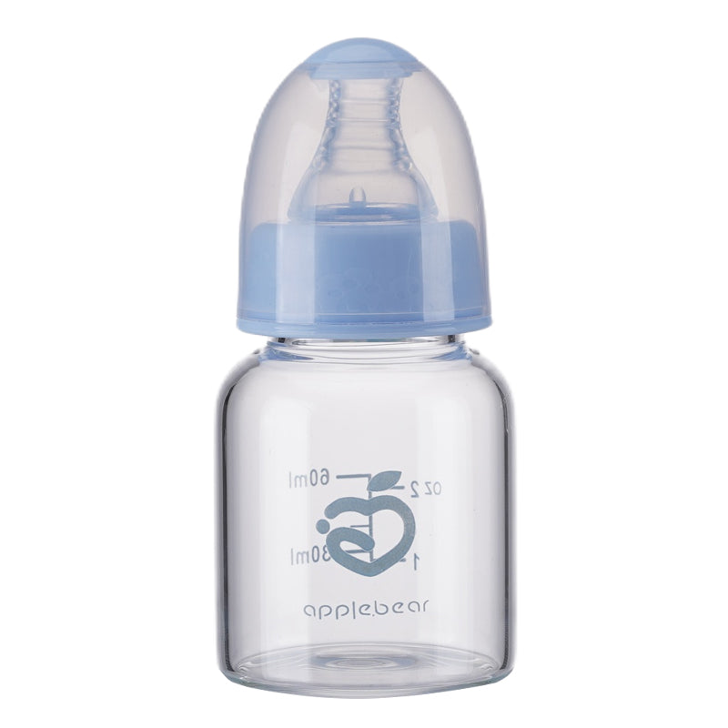 Applebear 60ml Standard Caliber Glass Baby Feeding Bottle – BPA-Free, Anti-Colic